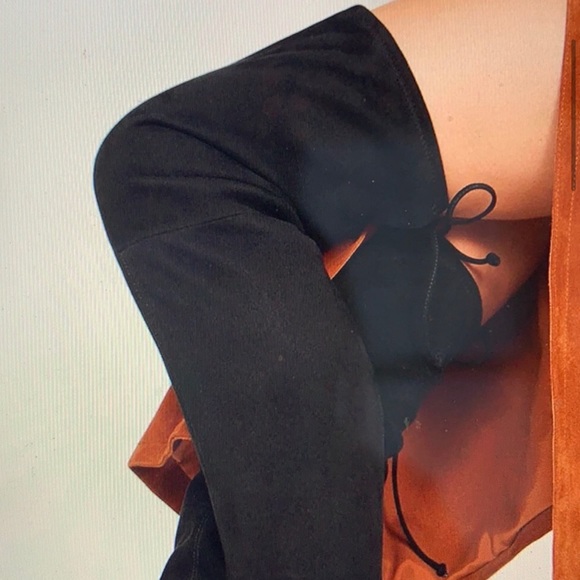 Blk Suede Aldo over the knee boots sz 7 - Picture 4 of 7